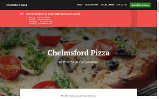 Chelmsford Pizza website