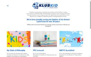 Klub Kid Too Childcare Learning Center website