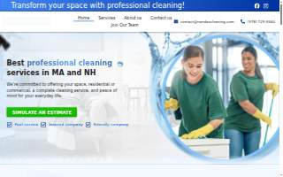 Nandax Cleaning website
