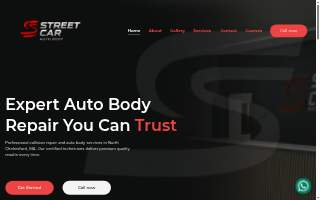 Street Car Auto Body website