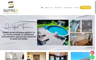 Suprex Construction website