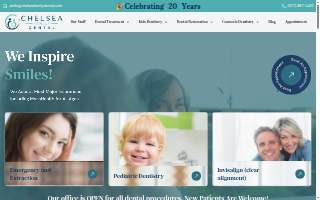 Chelsea Family Dental website