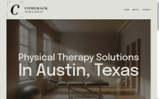 Comeback Physical Therapy website