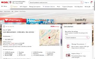 CVS Pharmacy of Chelsea website