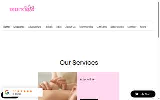 Didi's Spa website