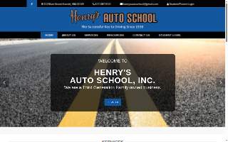 Henry's Auto School Inc. website