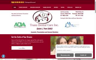 Trans Dental Care website