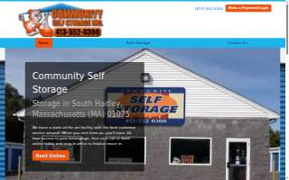 Community Self Storage, Inc. of Chicopee website