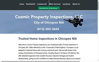 Cosmic Property Inspections, LLC of Chicopee website