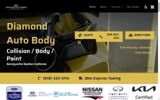 DMS Auto Body website