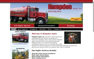 Hampden Septic Inc of East Longmeadow website