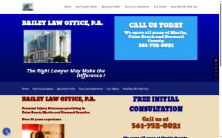 Bailey Robert M Attorney website