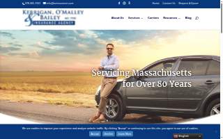 Kerrigan, O'Malley & Bailey Insurance website
