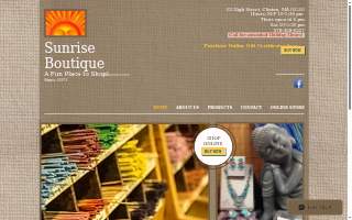 Sunrise Boutique website