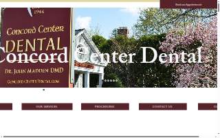 Concord Center Dental website