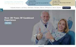 Concord Dental Implants and Periodontics website