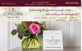 Concord Funeral Home website