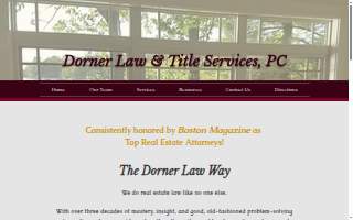 Dorner Law & Title Services website