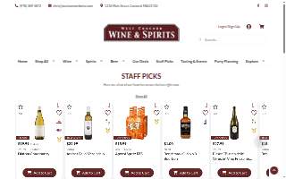 West Concord Wine and Spirits website