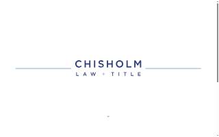 Chisholm Law LLC website