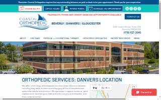 Coastal Orthopedic Associates of Danvers website