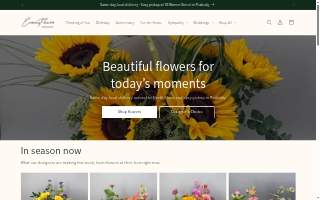 Evans Flowers & Greenhouse website