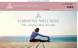 Harmony Wellness website