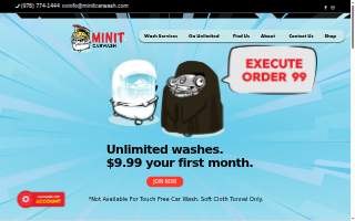 Minit Car Wash website