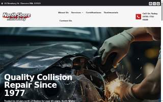North Shore Auto Body website