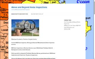 Scott Vesey Above & Beyond Home Inspections website
