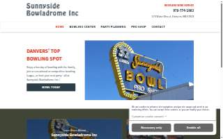 Sunnyside Bowladrome Inc website