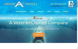 Above All Pools of Dartmouth website