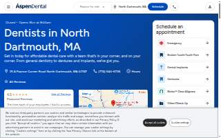 Aspen Dental - North Dartmouth website
