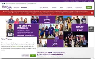 BankFive website