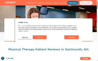 Highbar Physical Therapy - Dartmouth website