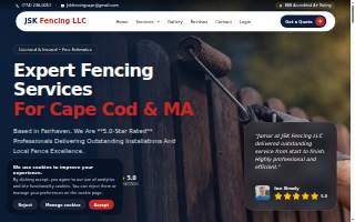 Jsk Fencing LLC of Dartmouth website