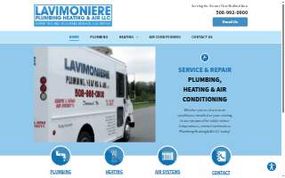 Lavimoniere Plumbing Heating & Air LLC website