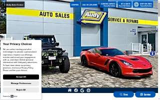 Audy Auto Center website
