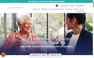 Charter Senior Living of Dedham website