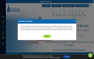City of Boston Credit Union website