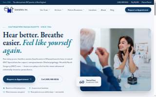 ENT Specialists, Inc. - Dedham website