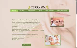 Terra Spa website