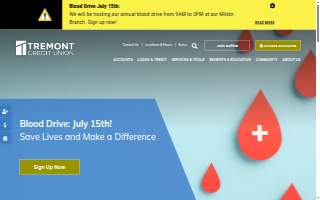 Tremont Credit Union website