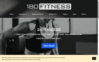 180 Fitness website