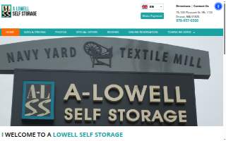 A-Lowell Self Storage, Mini-Storage & Climate Controlled Storage in Lowell MA website