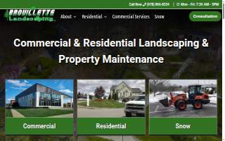 Brouillette Landscaping website