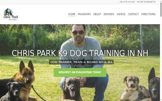 Chris Park k9 Dog Training website