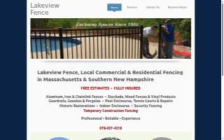 Lakeview Fence Company website