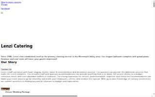 Lenzi's Catering & Function Facility of Dracut website
