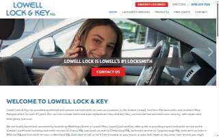 Lowell Lock & Key Inc. of Billerica website